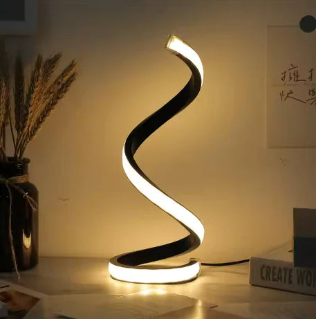 Modern LED Spiral Table Lamp - Minimalist Desk Light