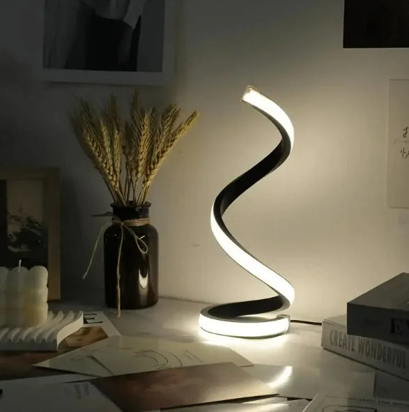 Modern LED Spiral Table Lamp - Minimalist Desk Light